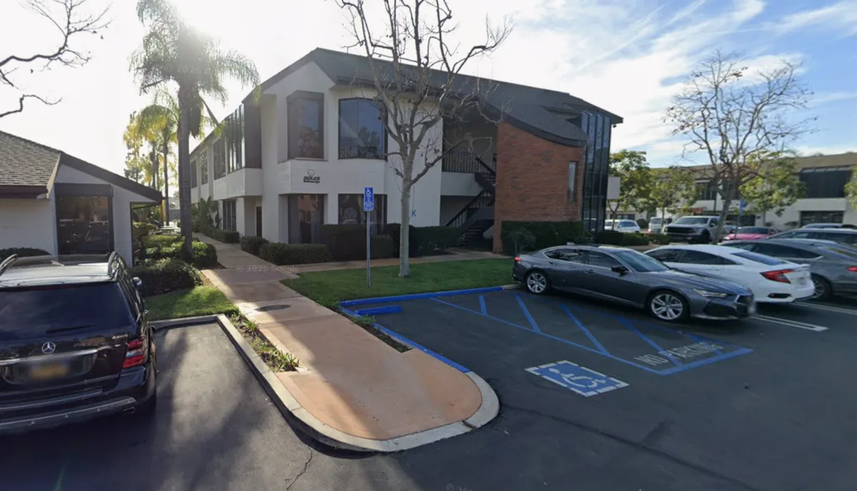 Front of Building K at 3151 Airway Avenue, Costa Mesa — home of the Costa Mesa Private Studio & Facility