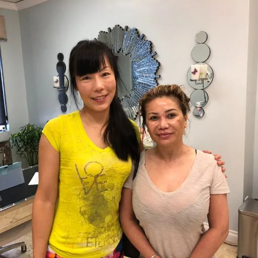 Two clients visiting the studio together