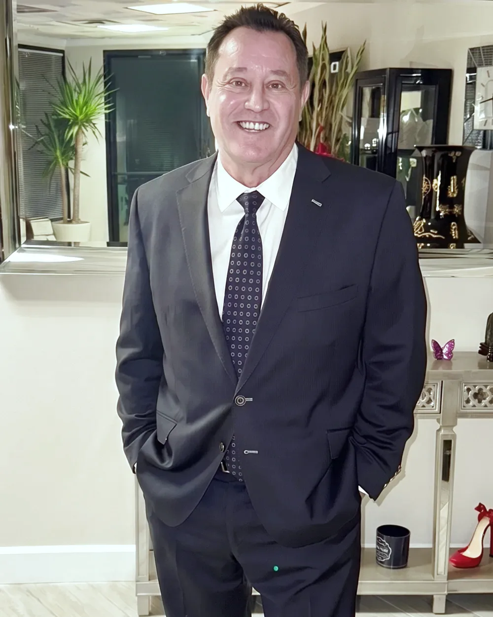 James Hooper, founder and sole creator of the Butterfly Facelift®, at his Costa Mesa studio.