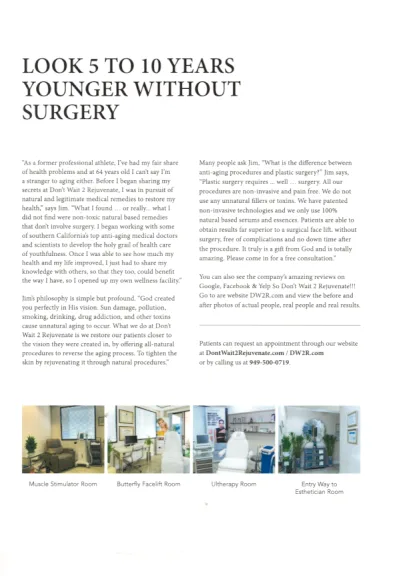 Second page of the 2021 Orange Coast Magazine feature