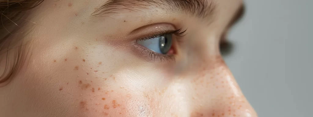 a close-up photo of a smooth and firm skin surface, highlighting the importance of skin elasticity and collagen maintenance.