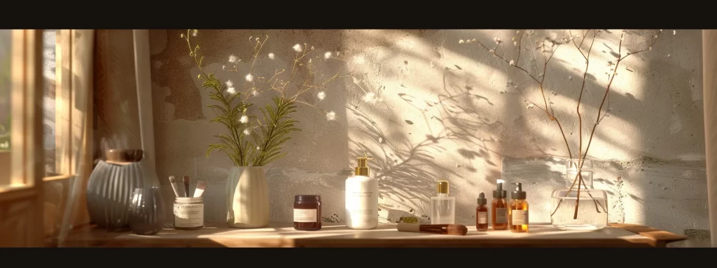 a soothing skincare routine, featuring gentle products and cool compresses, designed to minimize inflammation and promote healing after an ultherapy treatment.