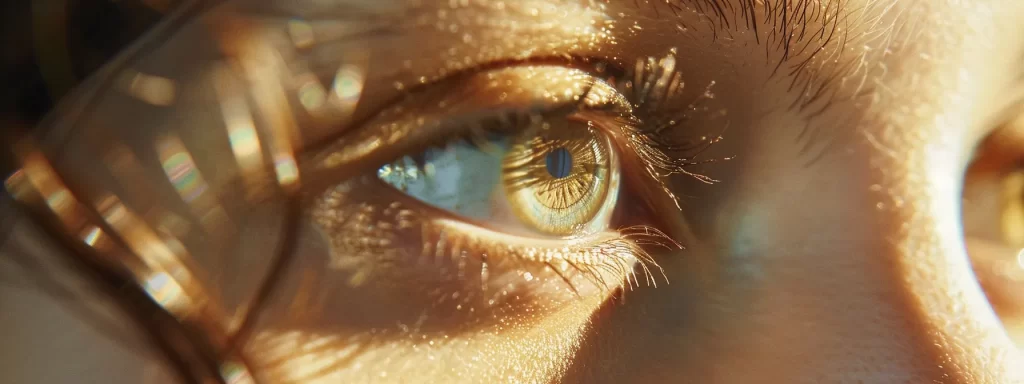 a close-up shot of a specialized rf microneedling device gently treating dark circles under the eyes, with a focus on the advanced technology and precise collagen induction therapy.