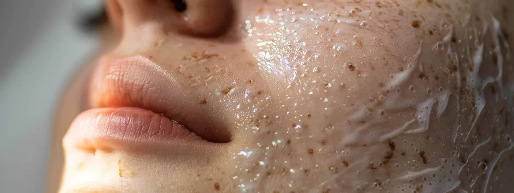 a close-up shot of a glowing, youthful complexion after advanced microneedling treatment, showcasing improved skin texture and firmness.