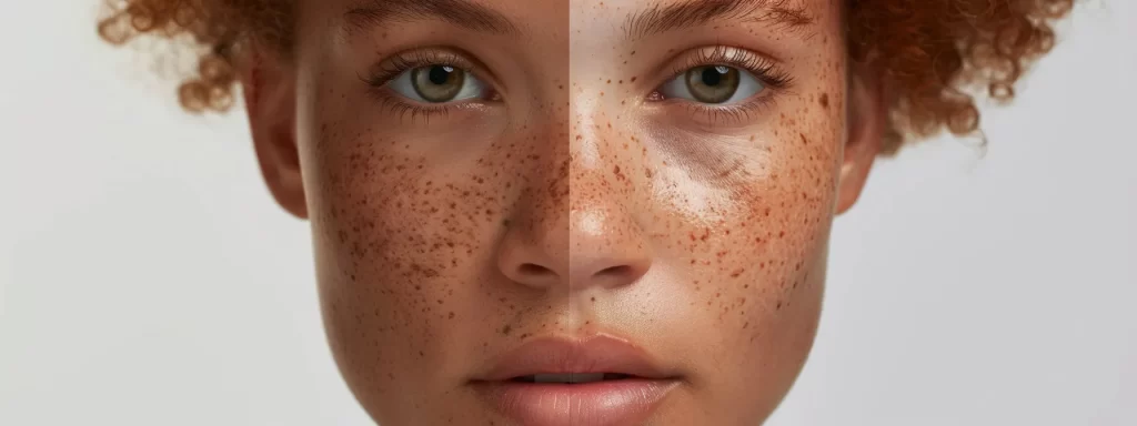 a person with light skin receiving a customized skin resurfacing treatment, carefully weighing the pros and cons of each technique for optimal results.