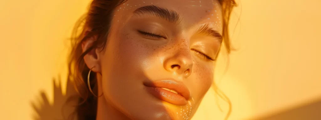 a radiant woman with smooth, youthful skin receiving a non-surgical laser facelift treatment, showcasing the modern approach to skin rejuvenation.