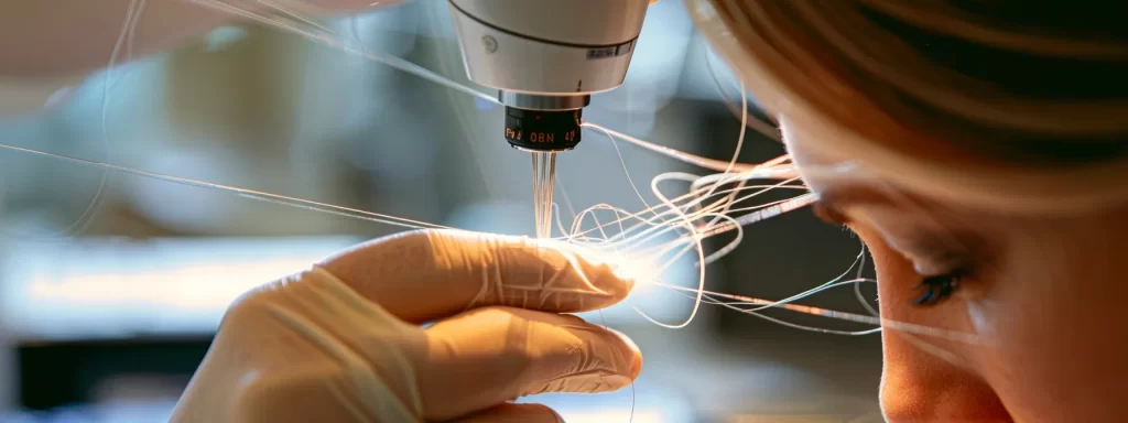 a skilled physician delicately inserting dissolvable threads to elevate and rejuvenate facial contours during a pdo thread lift procedure.