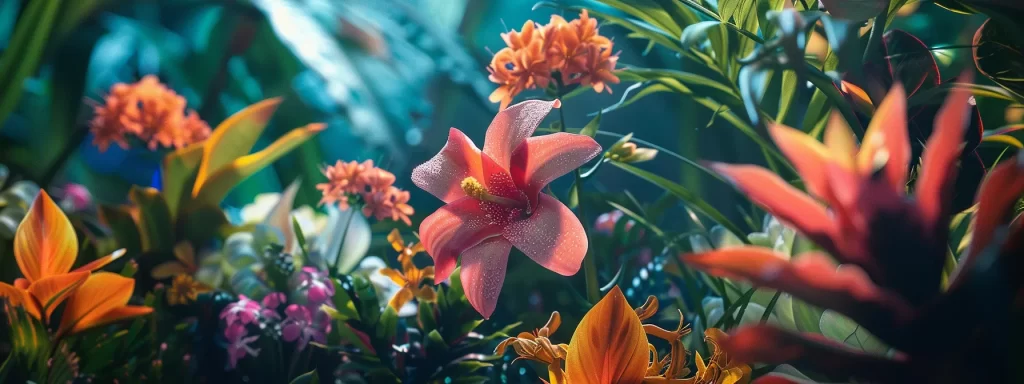 vibrant flowers blooming beautifully in a lush garden, symbolizing the rejuvenation and healing process essential for post-ultherapy care.