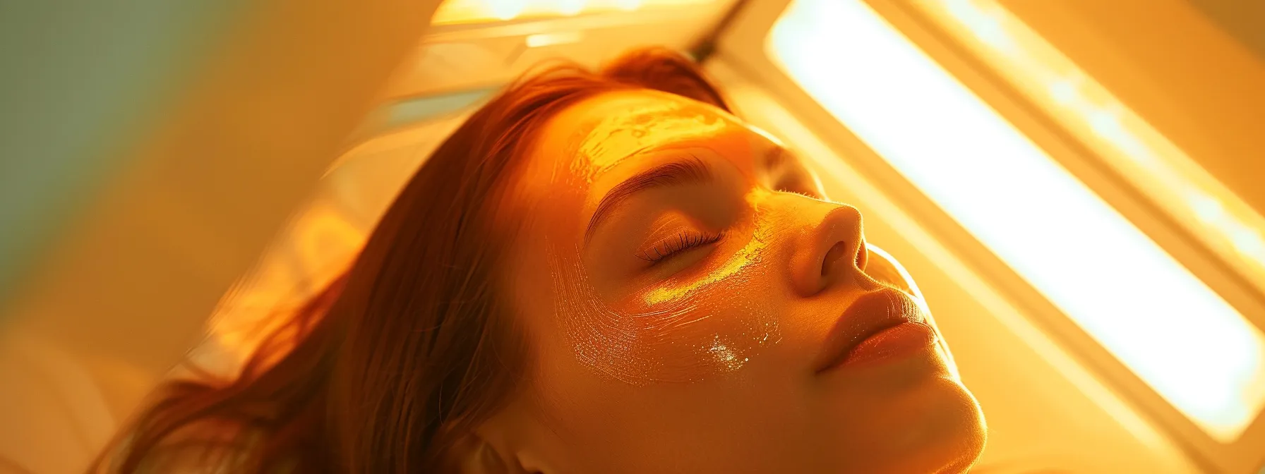 a woman's radiant, firm skin glowing under the gentle yet powerful light of a laser treatment.