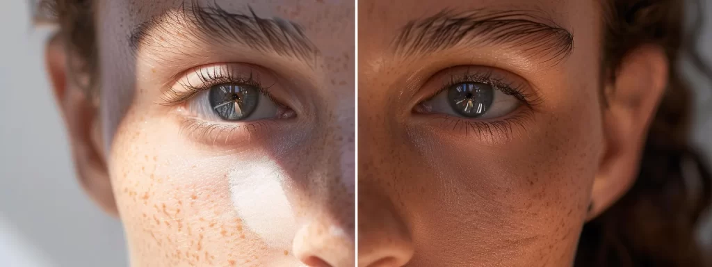a close-up photo of a radiant, smooth skin texture showcasing the firmness and elasticity restored through collagen renewal.