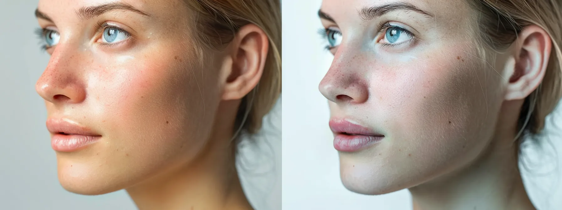 a radiant, youthful complexion glowing with renewed collagen after an ultherapy treatment.